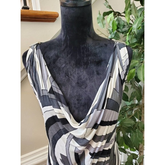 Michael Kors Women's Multicolor Rayon V-Neck Sleeveless Casual Top Blouse Small - Picture 2 of 12